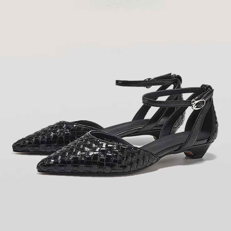 ポインテッドトゥローヒールレディースエレガントサンダルシュー - Women'S Fashion Brand Shoes のレビューと価格
