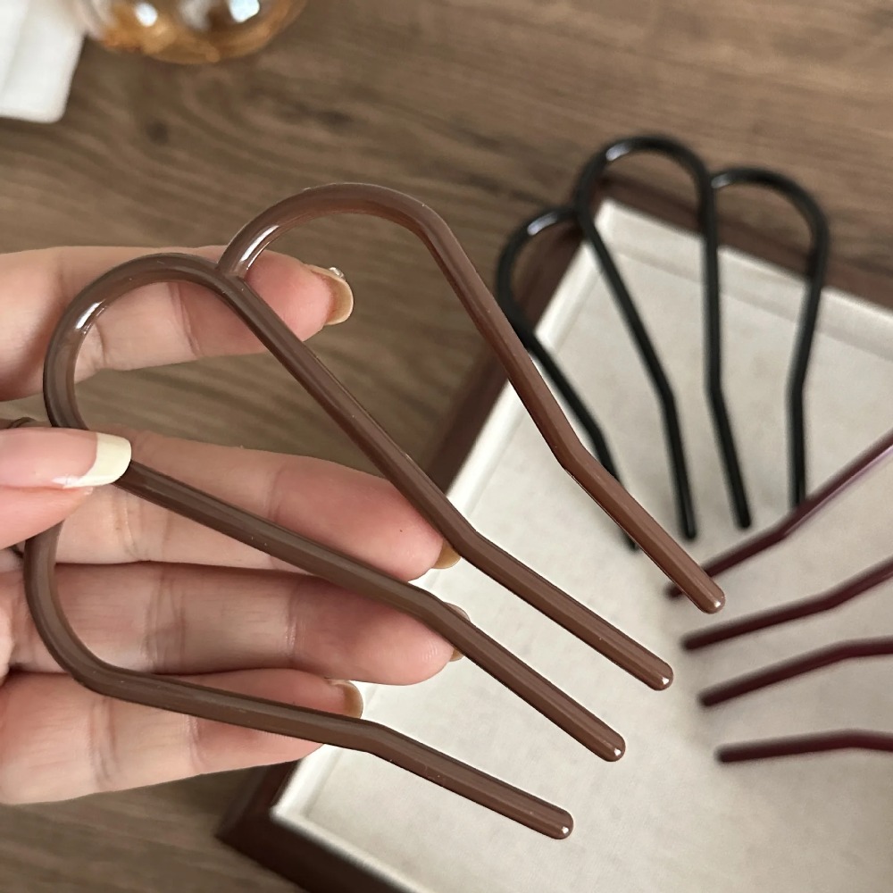 エレガントなソフトアクリル U 字型ヘアスティック女性用ヘア - Women Fashion Hub のレビューと価格