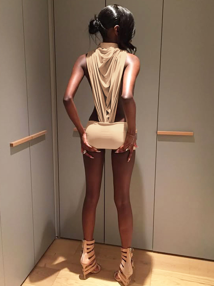 奇妙なセクシーなサイドホロー2ピースセット レディース Y2 - Turtleneck Bodysuit のレビューと価格