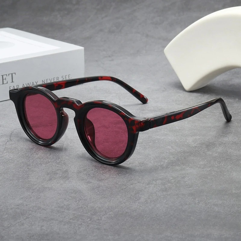 高品質ラウンドサングラス女性男性パンクシェードレトロトレンド - Women'S Fashion Eyewear のレビューと価格