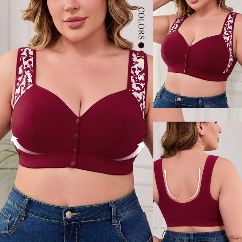 XL-7XL プラスサイズ フロントバックルブラジャー レデ - Women'S Fashion Gifts のレビューと価格